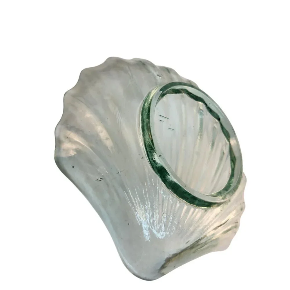 Handcrafted Vidrios San Miguel Recycled Glass Shell-Shaped Dish Coastal Decor Ma